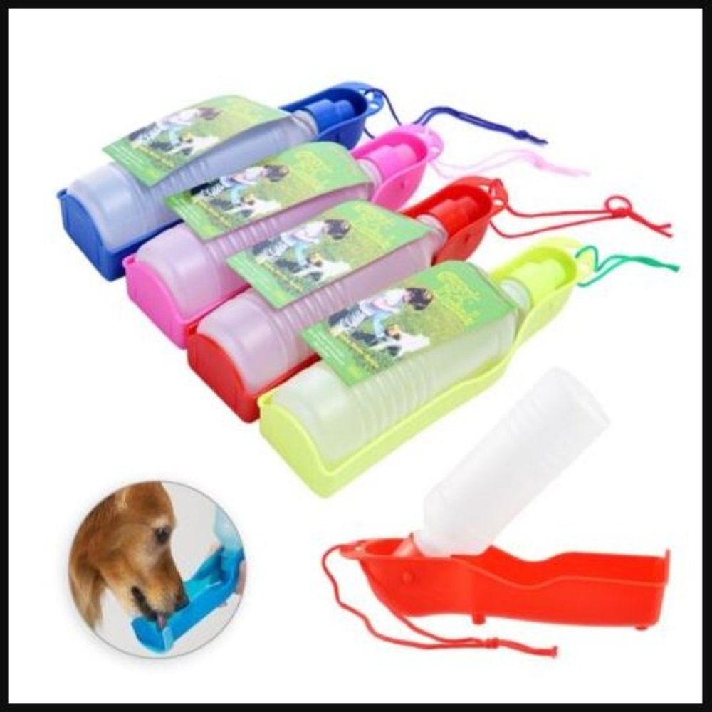 250mlDog Water Bottle Folding Drinker Plastic Portable Water Bottle Pets/Outdoor